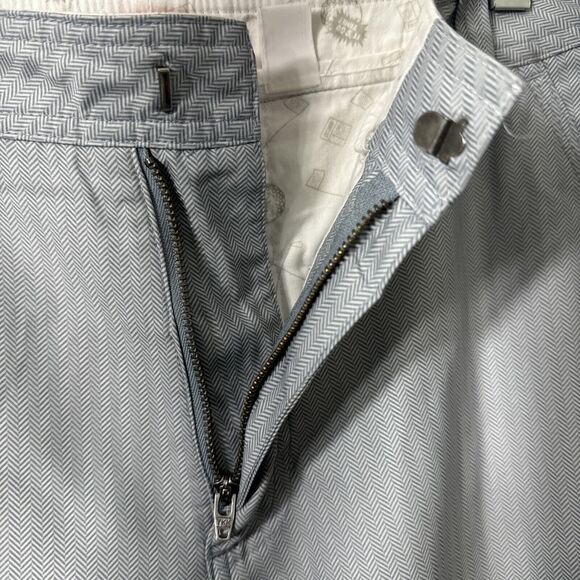 Puma Golf Pants Cobra Size S White Checkered Pattern Mid Rise Slim Fit Casual - Picture 8 of 15